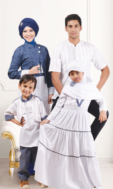 Baju muslim lebaran keluarga