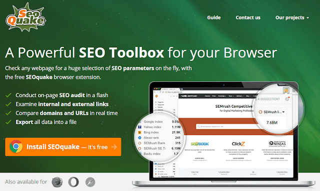 seoquake chrome extension