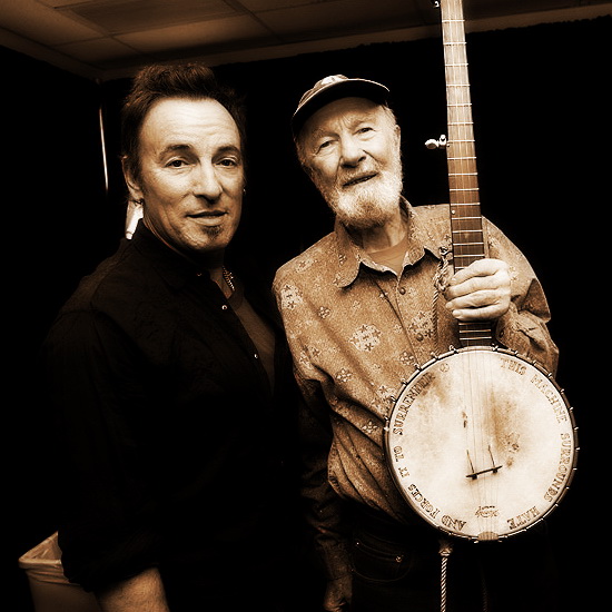 Bruce Springsteen and Pete Seeger