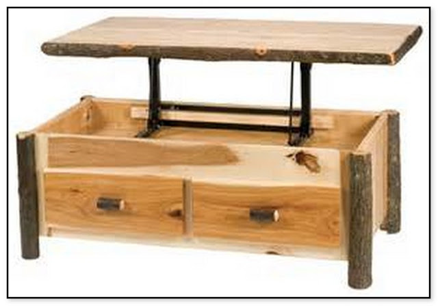 Rustic Coffee Table With Lift Top
