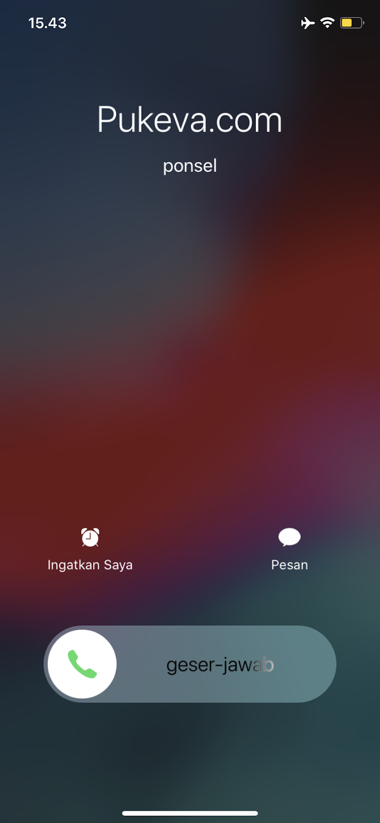 Cara Membuat Panggilan Masuk Palsu di iPhone PUKEVA