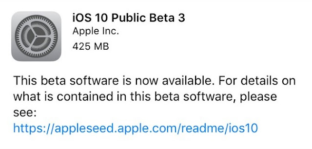 Apple has frequently released a third public beta of iOS 10 for download. iOS 10 public beta 3 is a relatively small update basically focused on security enhancements, bug fixes and some improvements