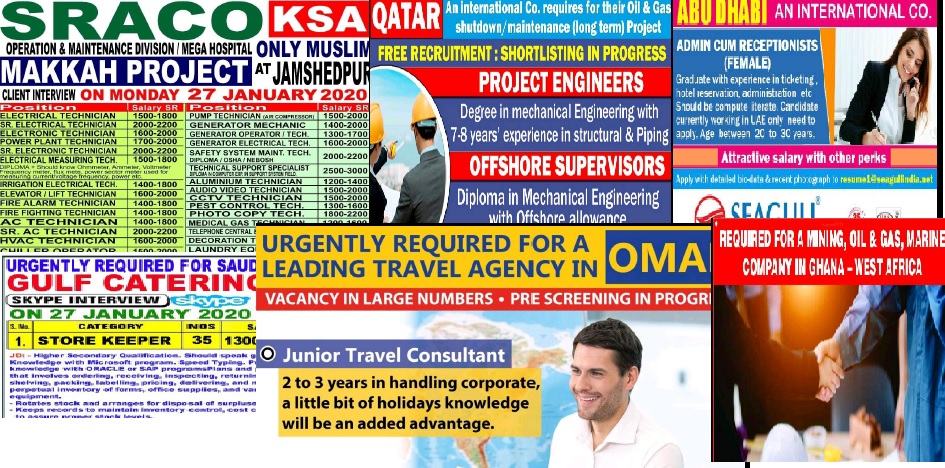 gulf jobs assignment abroad times epaper