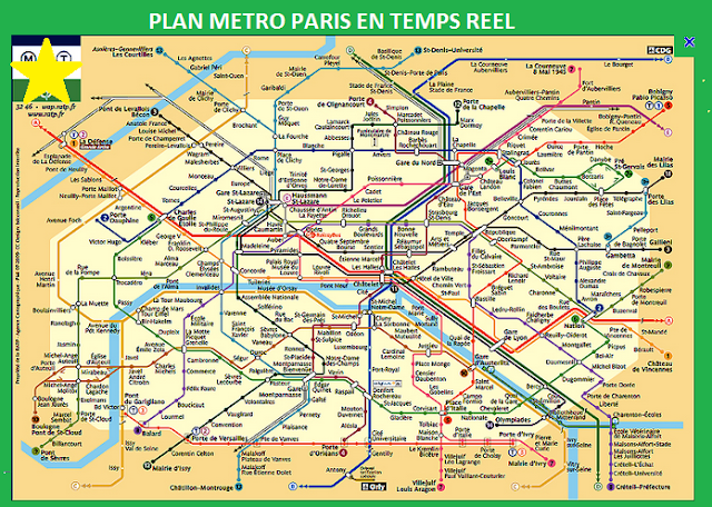 PLAN METRO PARIS - PLAN INTERACTIF METRO 75