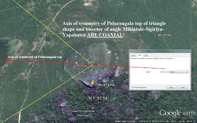вид сверху, аэрофотосъемка, треугольная вершина Пидурангалы, гора рядом Сигирией, Шри-Ланка