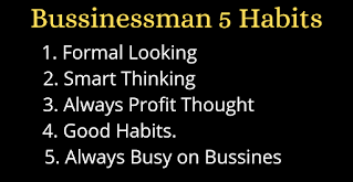 Bussinessman 5 Habits in Asort