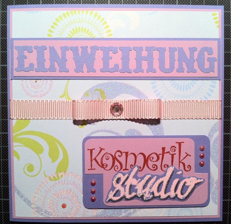 kitty-kreativ: Karte zur Einweihung kitty-kreativ: Karte zur Einweihung