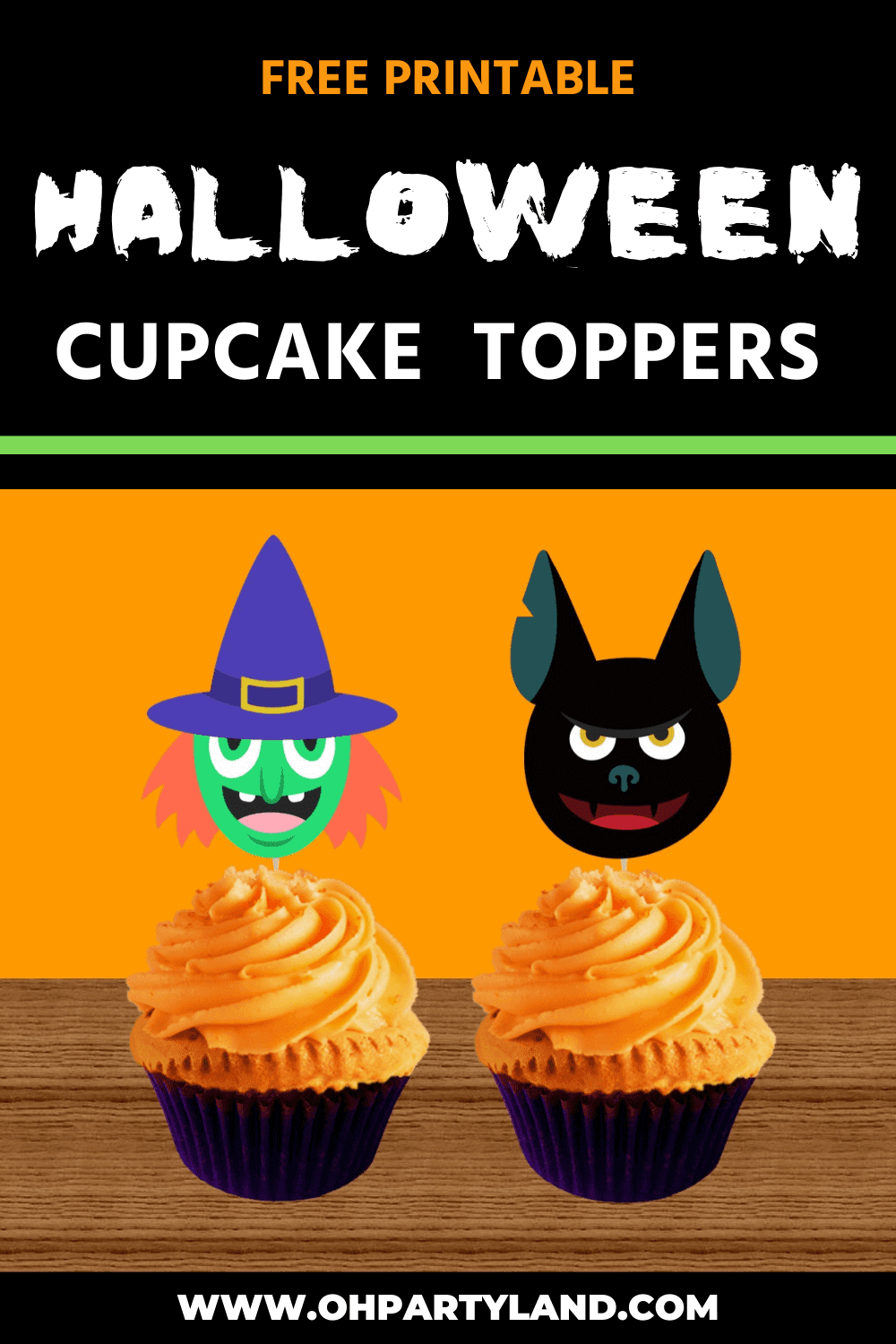 Halloween Cupcake Toppers - Free Printable — Gathering Beauty