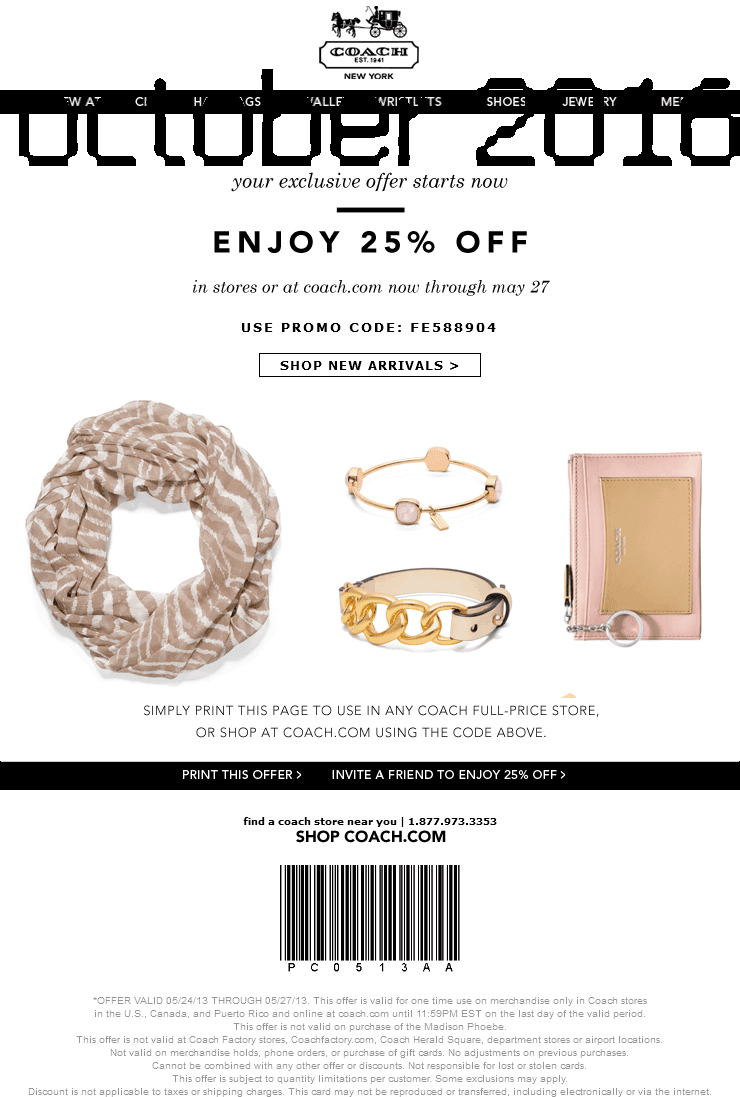 Printable Coupons Coach Coupons