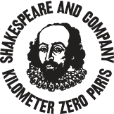 Logo en blanco y negro de la librería parisina "Shakespeare and company".