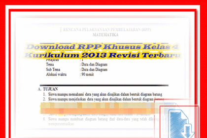 Rpp Khusus Kelas 4 Kurikulum 2013 Revisi Terbaru
