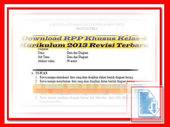 Rpp Khusus Kelas 4 Kurikulum 2013 Revisi Terbaru