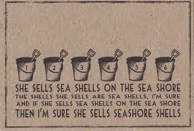 Lively English class: Tongue twisters: she sell seahells...