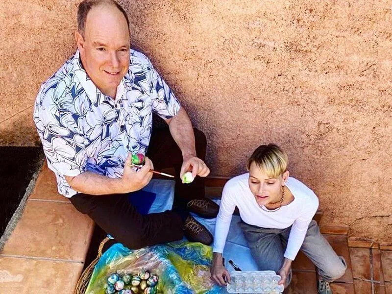 Princess Charlene, Prince Albert and their twins, Crown Prince Jacques and Princess Gabriella