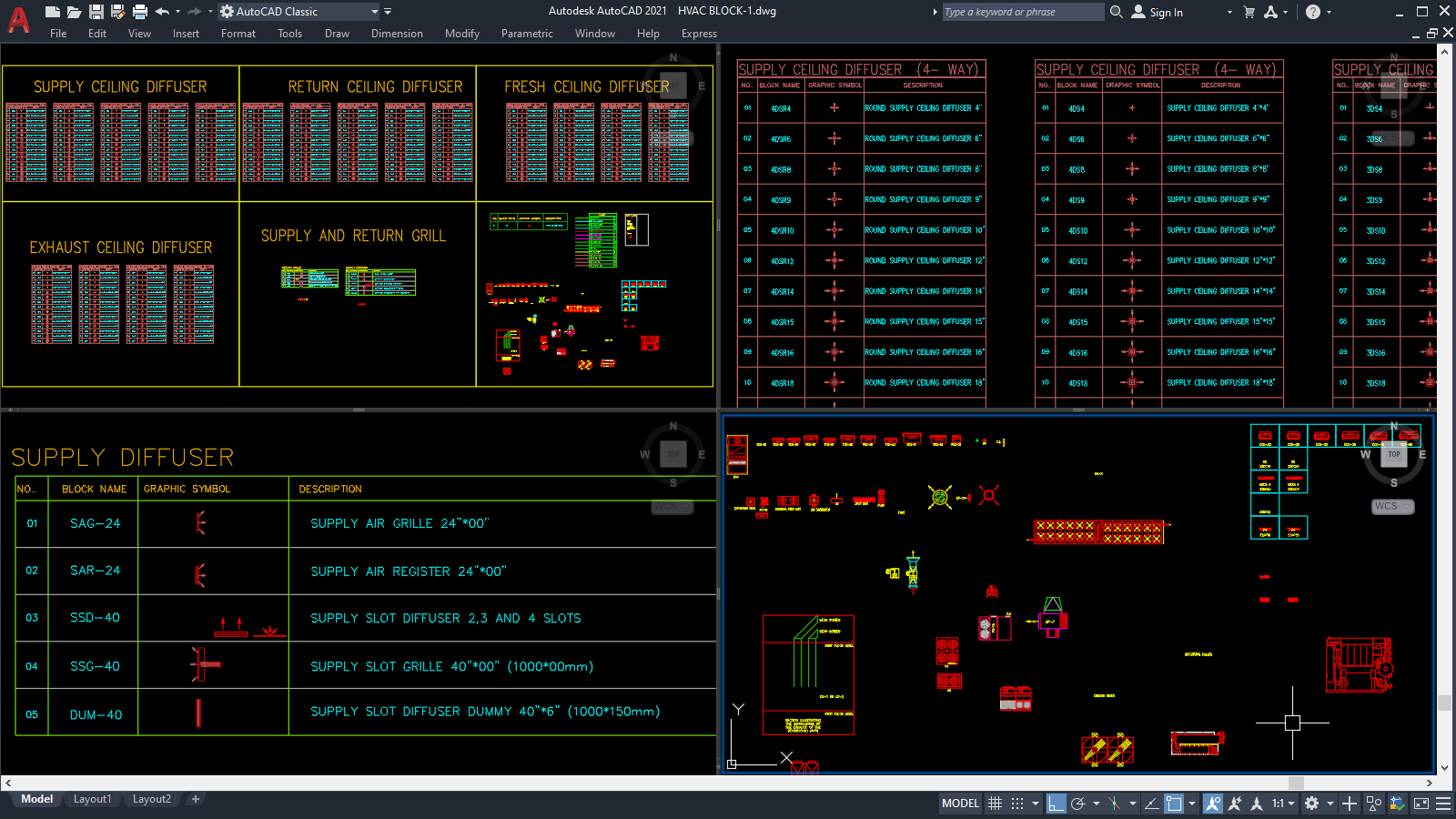 AutoCAD Blocks for HVAC Design [DWG]