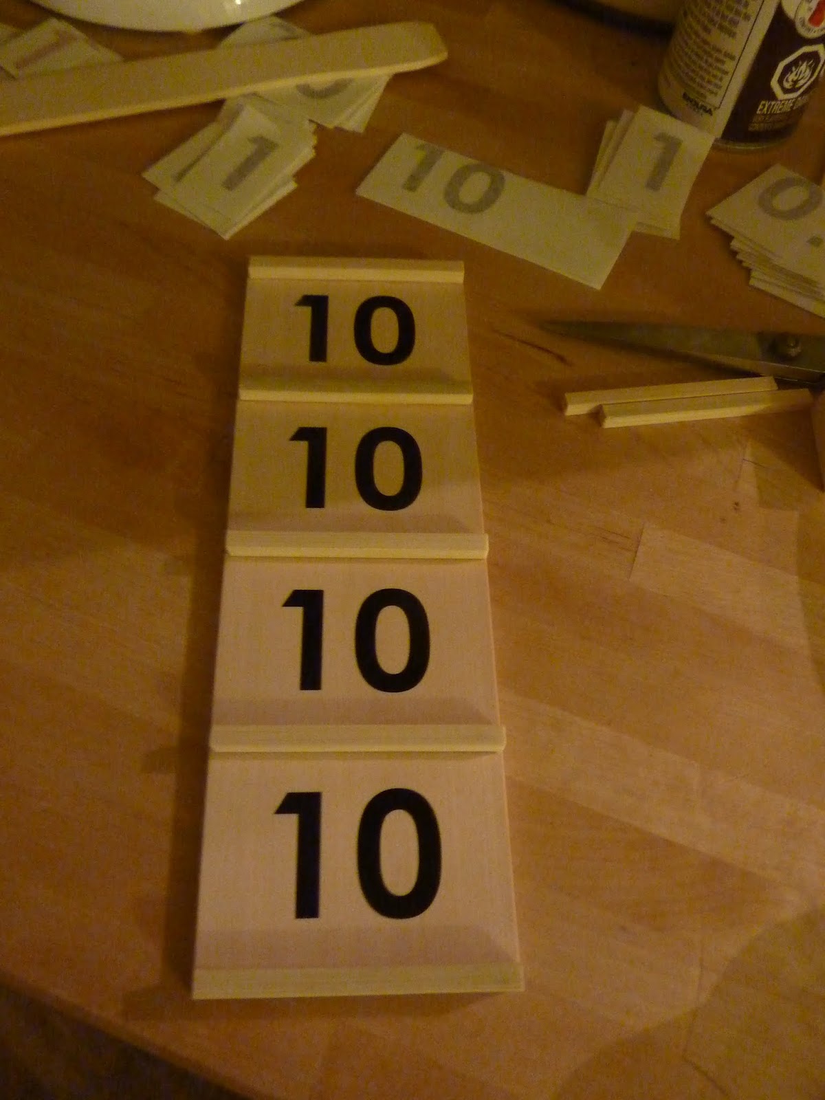 DIY Teens & Tens Boards, Montessori Math at Home "Making Montessori Ours"
