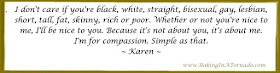 Compassion quote | www.BakingInATornado.com | #MyGraphics #1000Speak