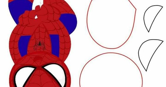Spiderman Head Down Free Printable Template. - Oh My Fiesta! for Geeks