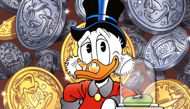 Картина скрудж макдак с деньгами луи виттон