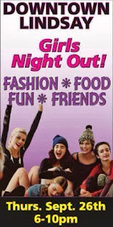 Downtown Lindsay Girls Night Out 10 am to 10pm