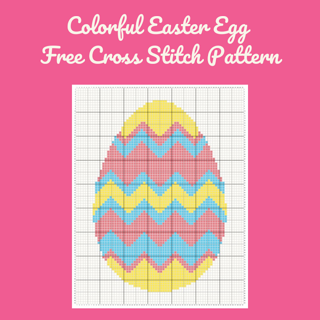 Colorful Easter Egg - Free Cross Stitch Pattern