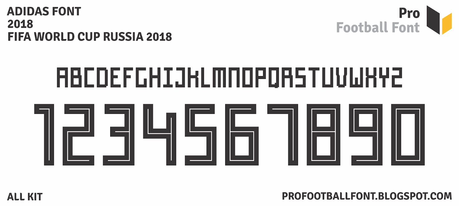 Adidas World Cup 2018 Font