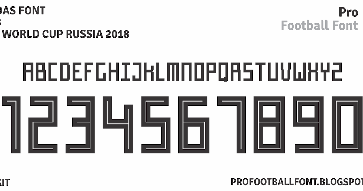 fff world cup 2018 adidas font