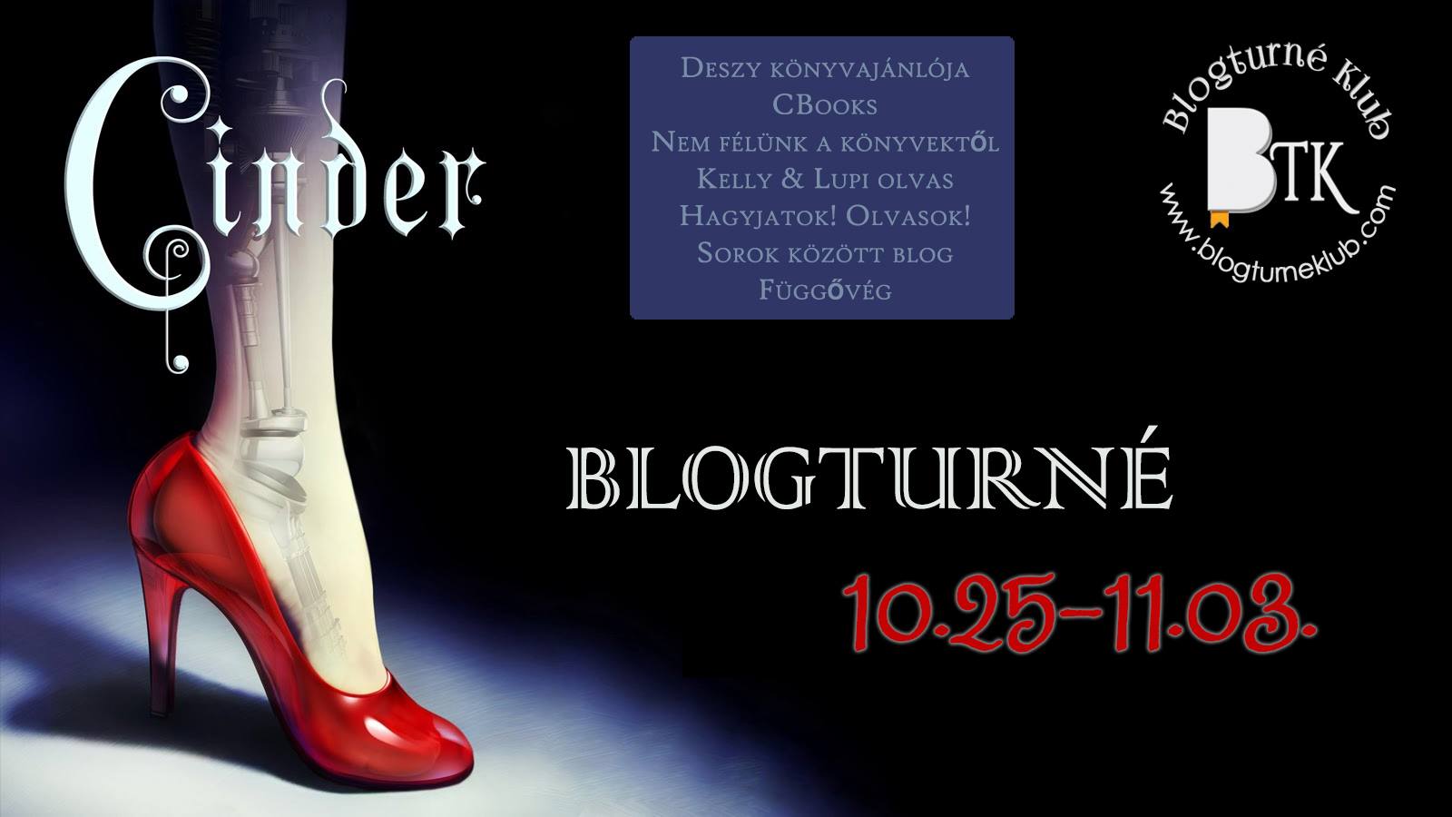 BLOGTURNÉ EXTRA – Marissa Meyer: Cinder [NYEREMÉNYJÁTÉK]