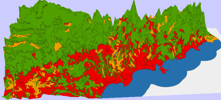 Texturage d'un modèle 3D par un fond vectoriel sous qgis.