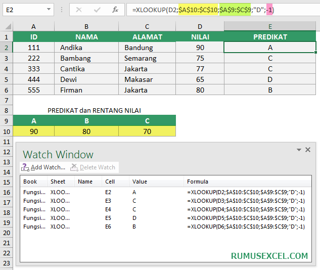 Fungsi Xlookup Excel Fungsi Baru Di Excel Penerus Vlookup