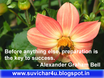 Before anything else, preparation isthe key to success.