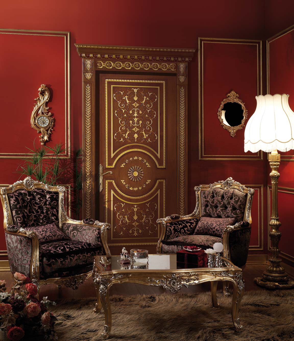 European Style Classic Antique Door Luxury Classic French Furniture