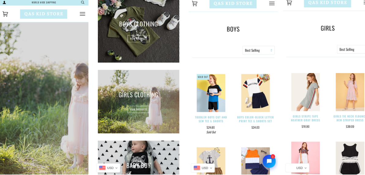 Daily App Shop Baby & Kids Clothing Online with QAS