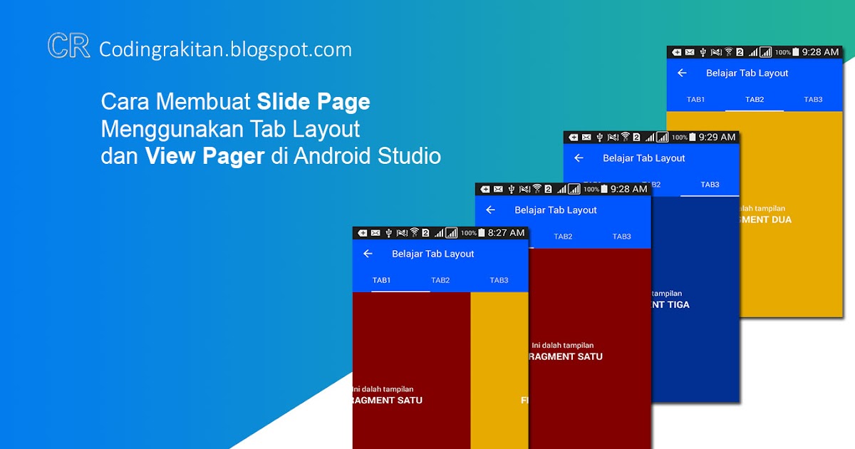 Cara Membuat Slide Page Menggunakan Tab Layout dan View