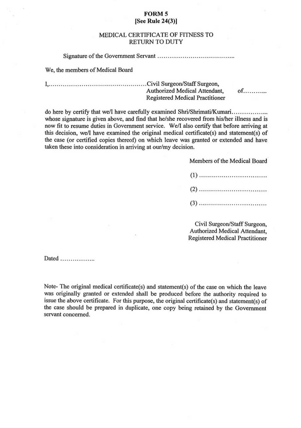 sample medical certificate for leave
