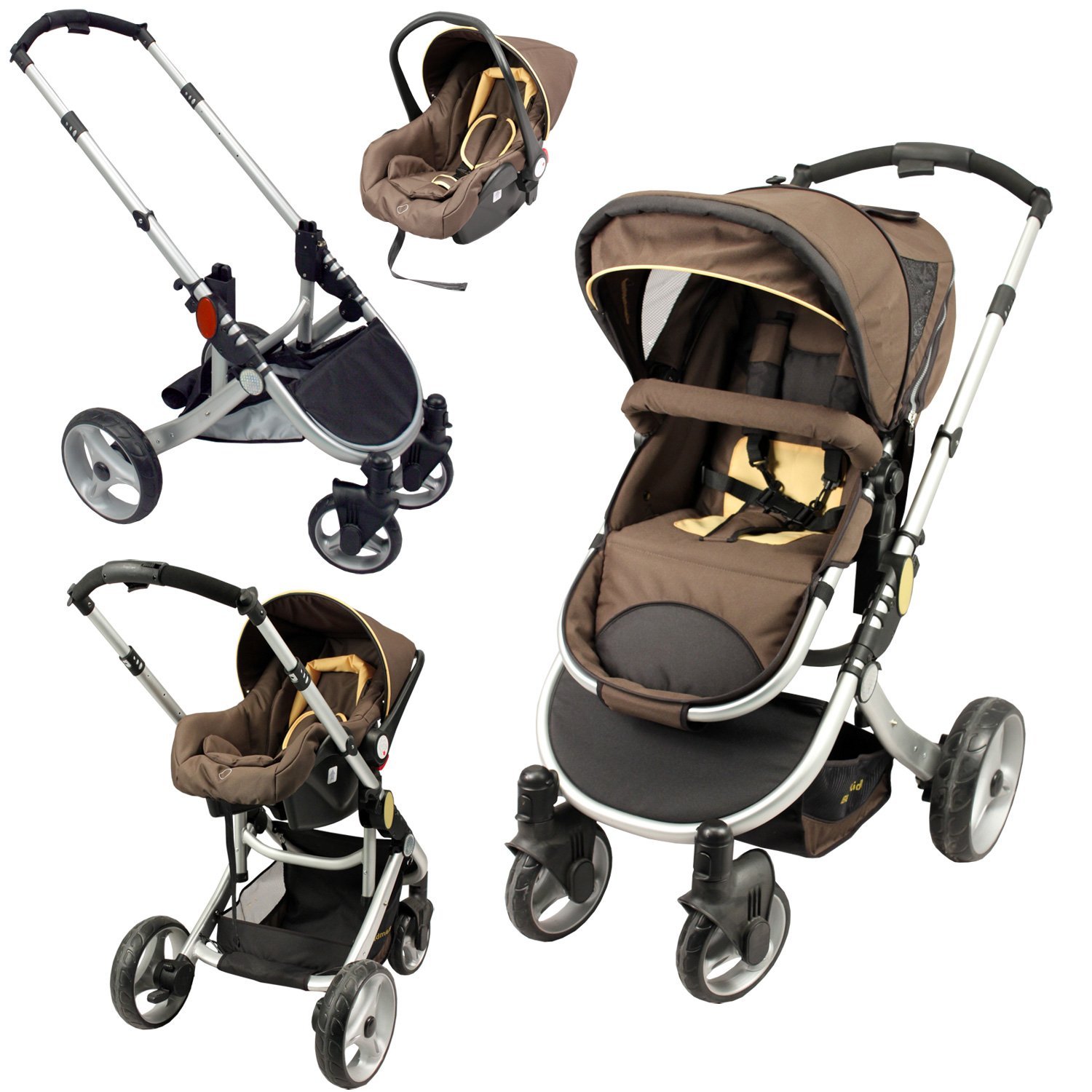 Poussette combinee pas cher, poussette 3 en 1 Promotions
