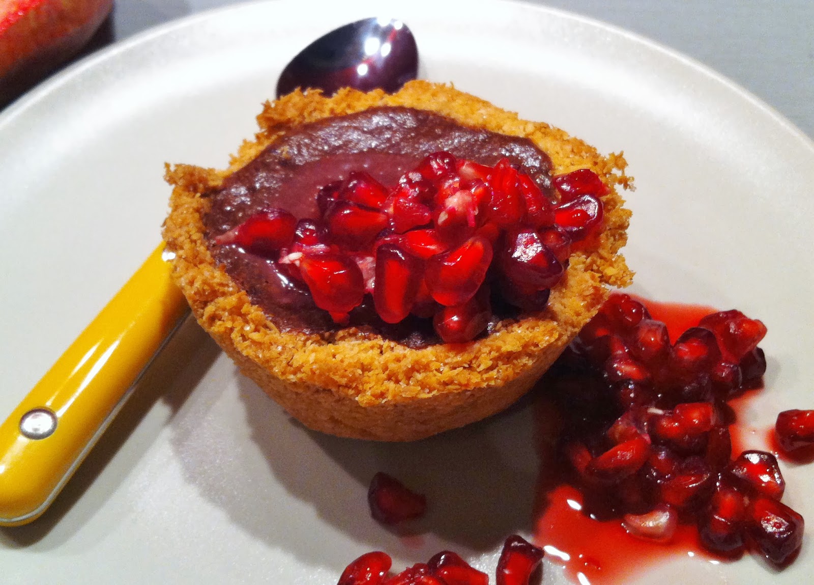 Nat ate..... Donna Hay's dark chocolate and coconut cheesecakes