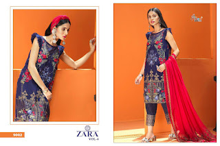 Shree Fab Zara vol 4 georgette pakistani Suits wholesaler