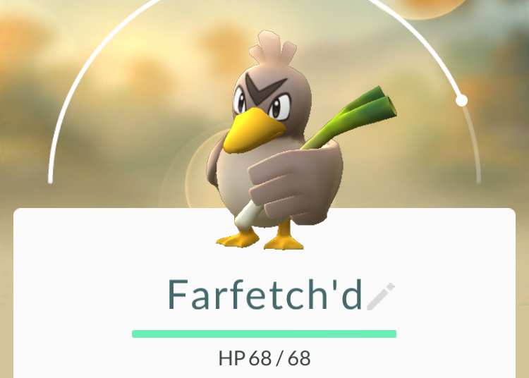 Pokémon GO (iOS/Android) Farfetch’d disponível em todo o mundo