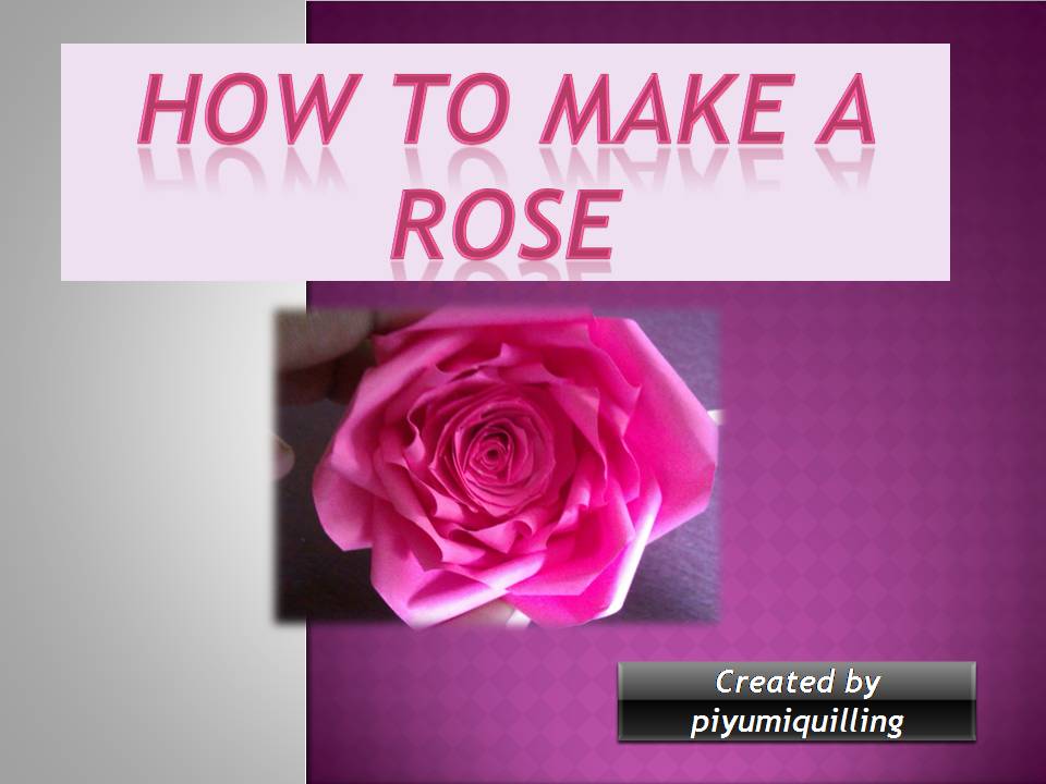 Piyumi paper quilling paper quilling How to make a roseStep by step