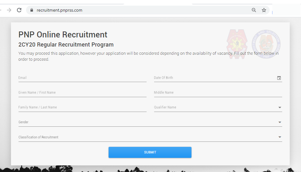 GobyerKnows APPLY ONLINE NOW! PNP is Hiring Police Officers Nationwide