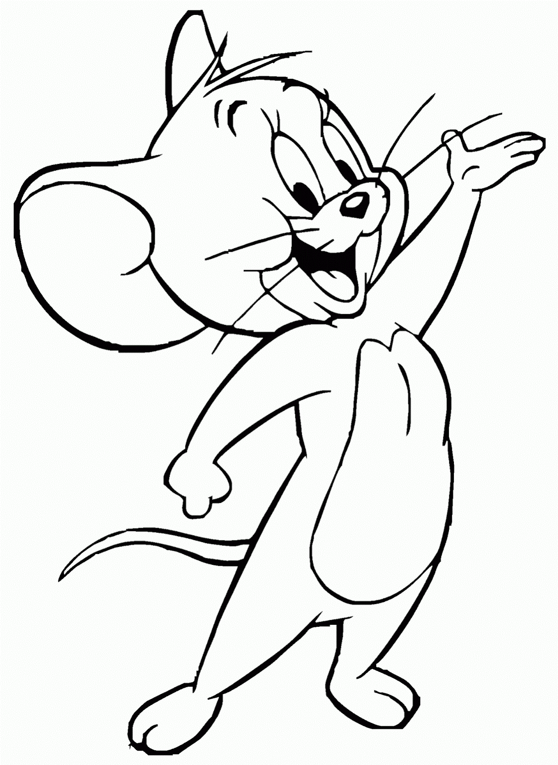 Mewarnai Gambar Jerry Si Tikus Pintar Dalam Serial Kartun Tom Jerry