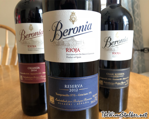 Wine Review Beronia Rioja Reserva 2012 The Wine Stalker