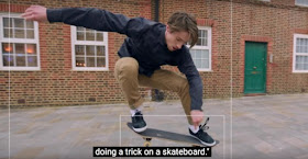 boy doing a trick on a skateboard