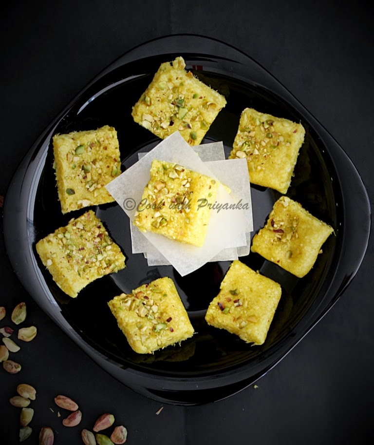 http://cookwithpriyankavarma.blogspot.co.uk/2014/08/mango-kalakand-quick-recipe_1.html