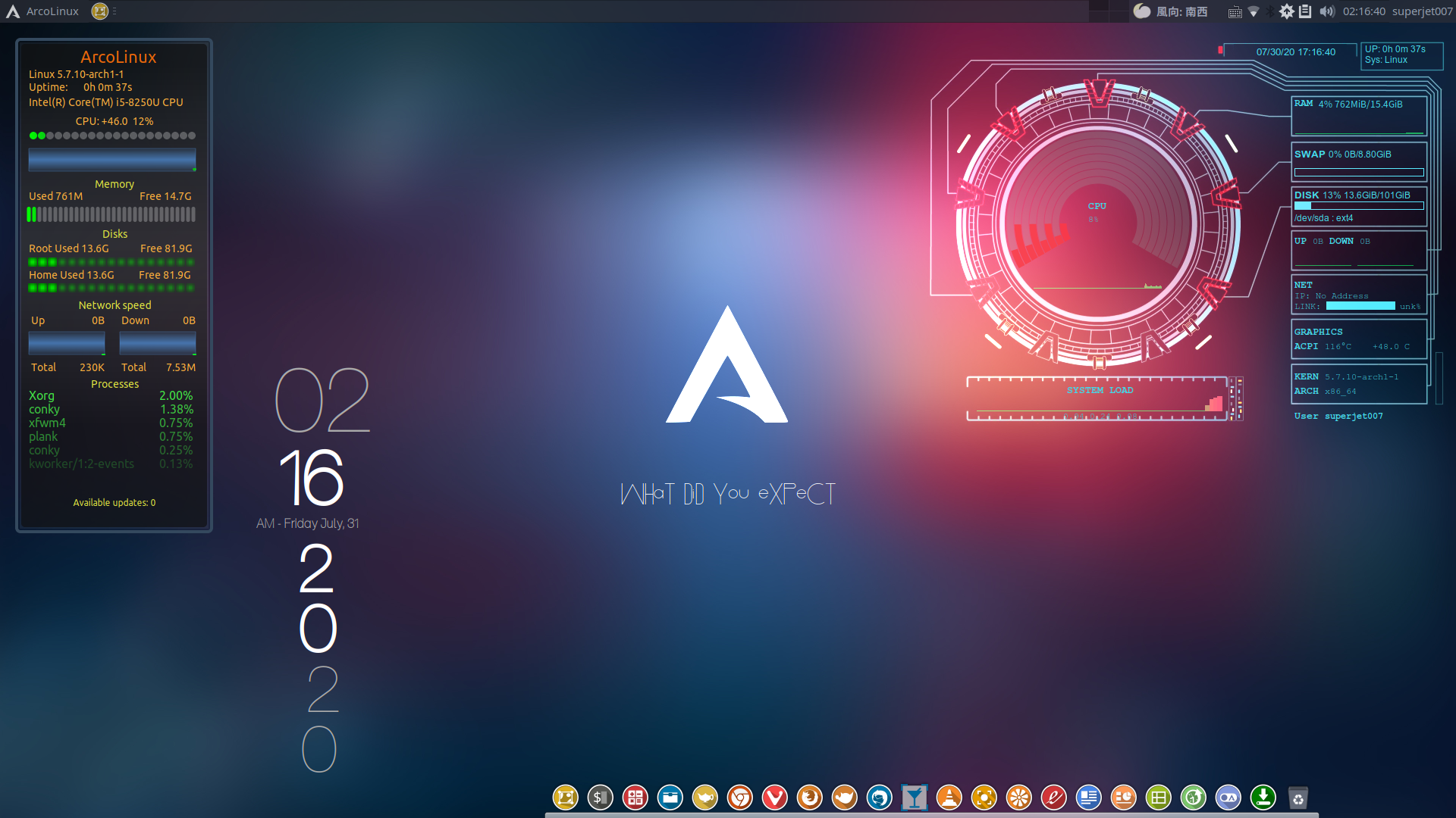 Arcolinux 7 リリース Archベース 軽快 高機能 最新arcolinux Xfce 4 14 Desktop を検証 整理する