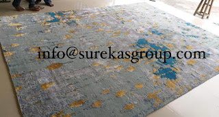 custom rugs in wool and bamboo silk