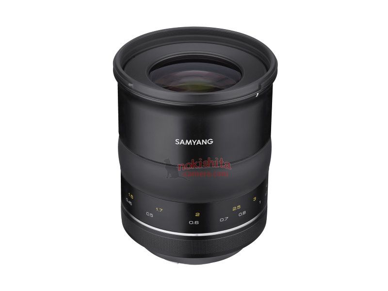 Samyang XP 50mm f/1.2, вид сбоку