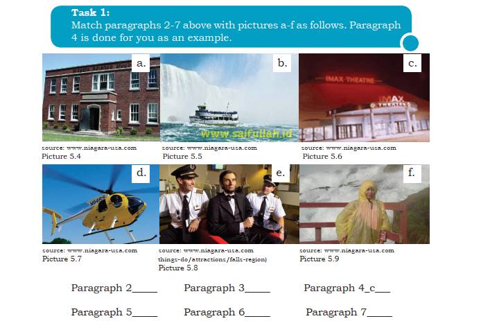 Match the paragraphs 1 4