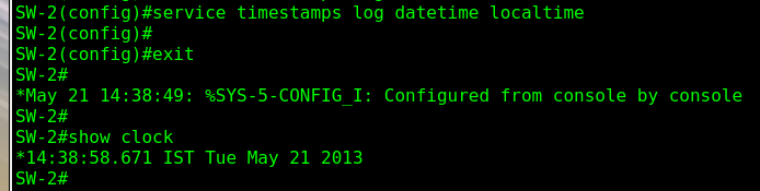 sync log timestamp with system clock on cisco devices | Shehan's blog